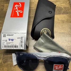 Ray-Ban Transparent Blue Sunglasses